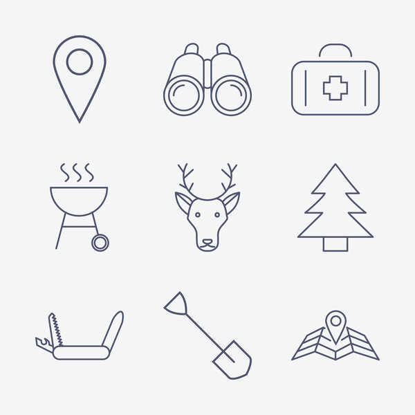 Иконки кемпинга
.