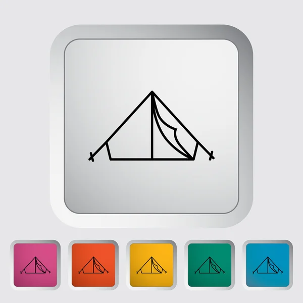 Tent icon — Stock Vector