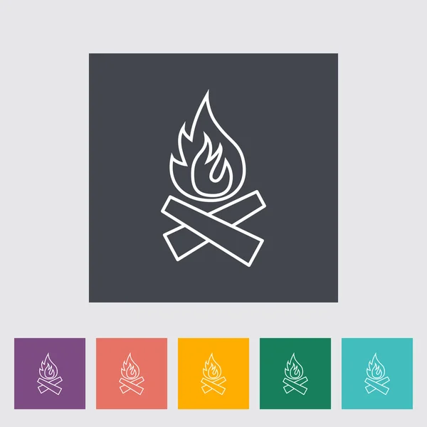 Bonfire icon — Stock Vector