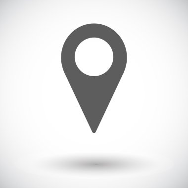 harita işaretçi tek simge.