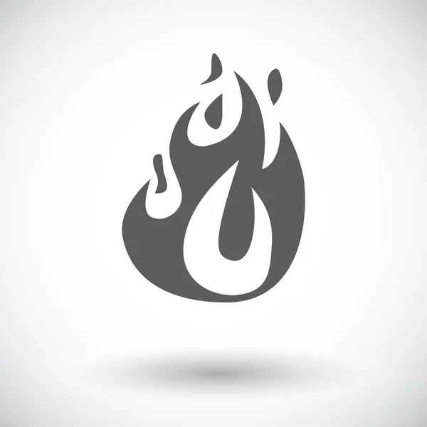 Fire flat icon — Stock Vector