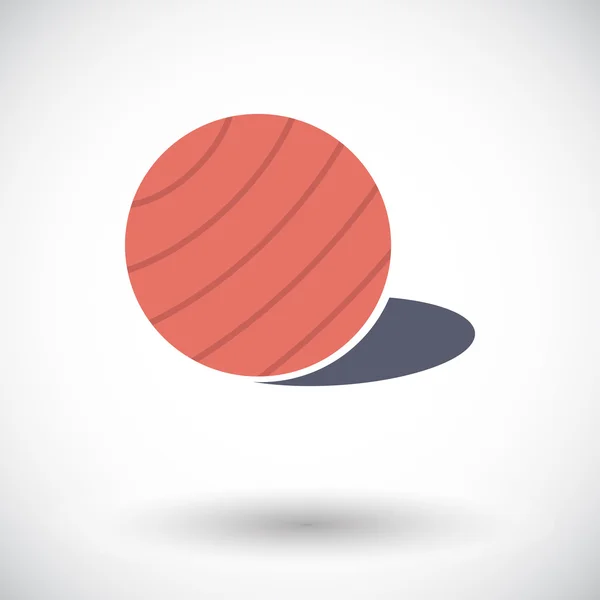 Fittball icône unique . — Image vectorielle