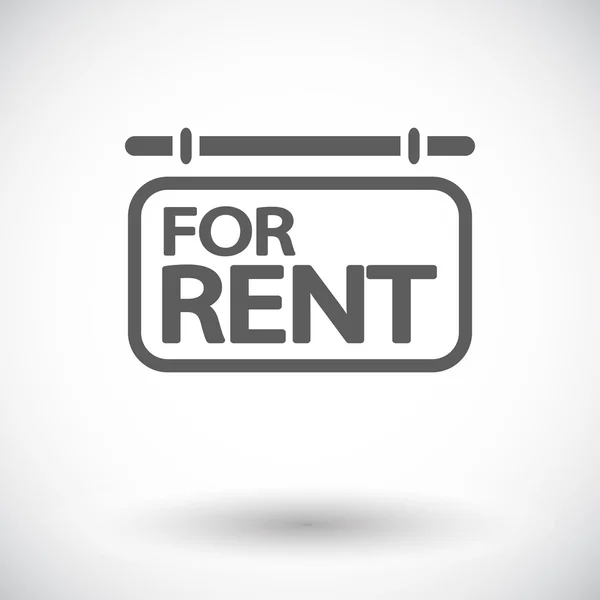 For rent. Single icon. — Stock Vector