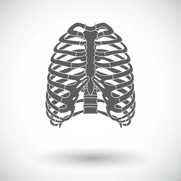 Icône du thorax humain . — Image vectorielle