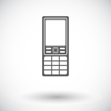 tek telefon simgesi.