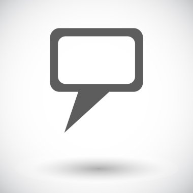 harita işaretçi tek düz simgesi.