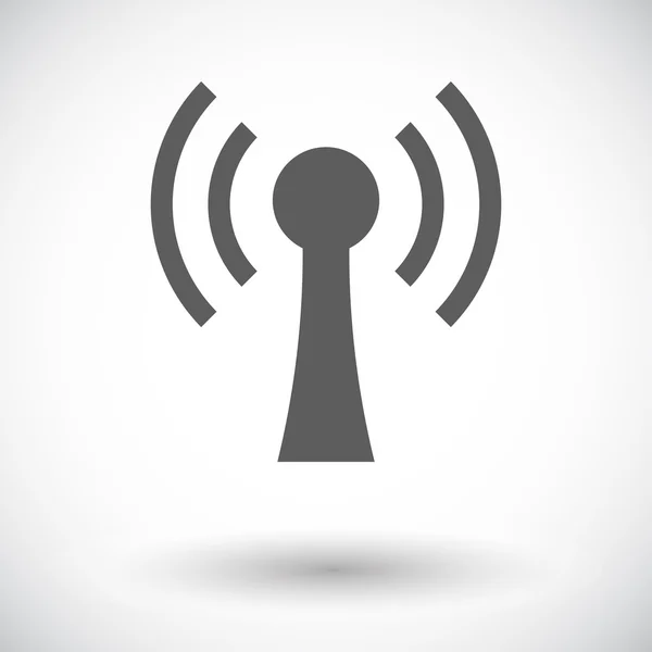 Singola icona piatta wireless — Vettoriale Stock