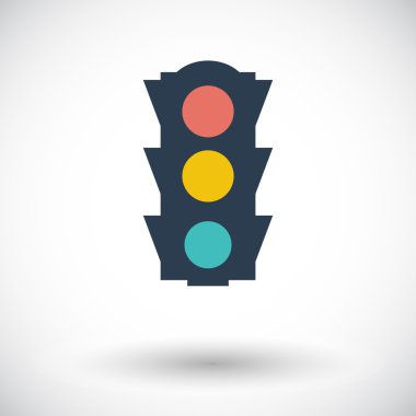 trafik ışığı simgesi.