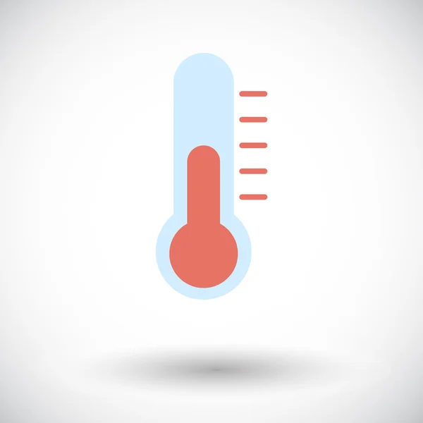 Ícone plano do termômetro . —  Vetores de Stock