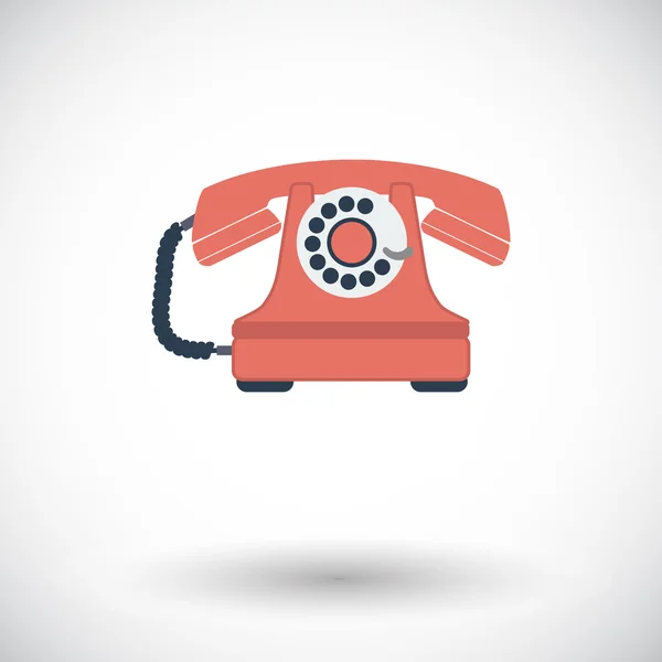 Vintage telefon ikon. — Stock Vector