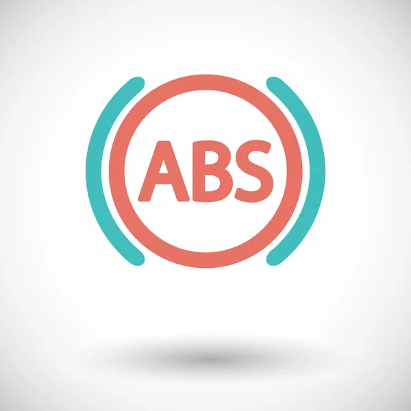 Abs flache einfarbige Symbol. Vektorillustration. — Stockvektor