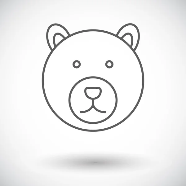 Icono del oso — Vector de stock