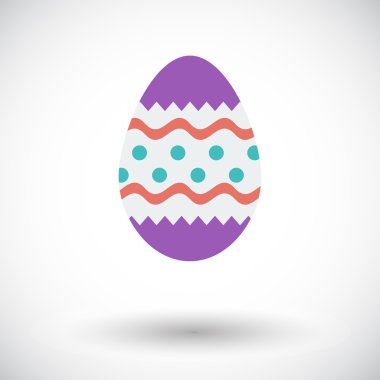 Paskalya yumurtası tek simge.