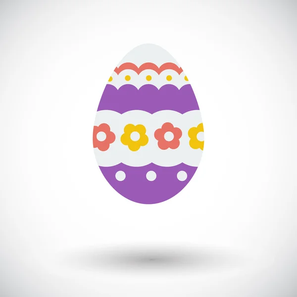 Easter Egg single icon. — Stock Vector