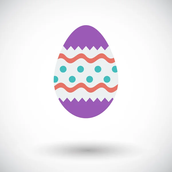 Easter Egg single icon. — Stock Vector