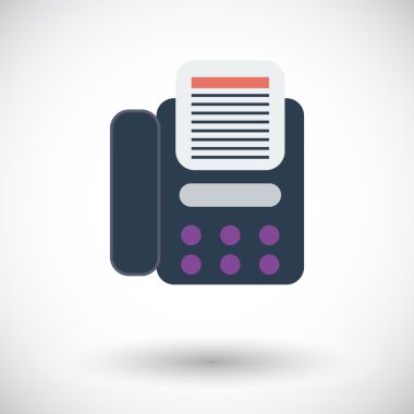 Fax icon. clipart