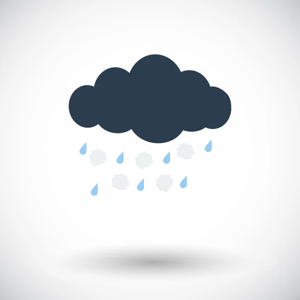 Hagel icono único. Ilustración vectorial . — Vector de stock