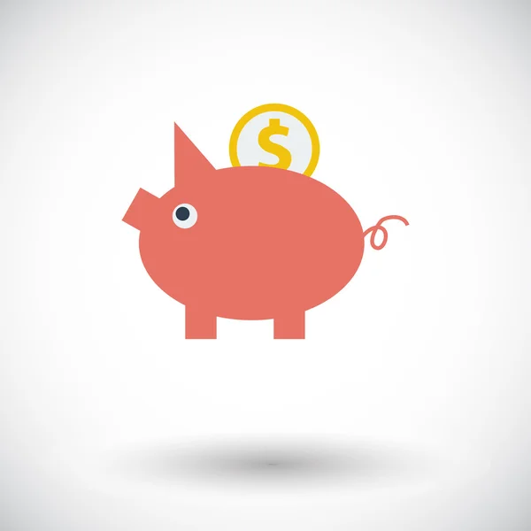 Piggy bank icon. — Stock Vector