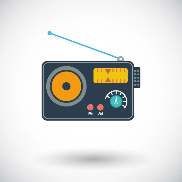 Radio icône unique . — Image vectorielle