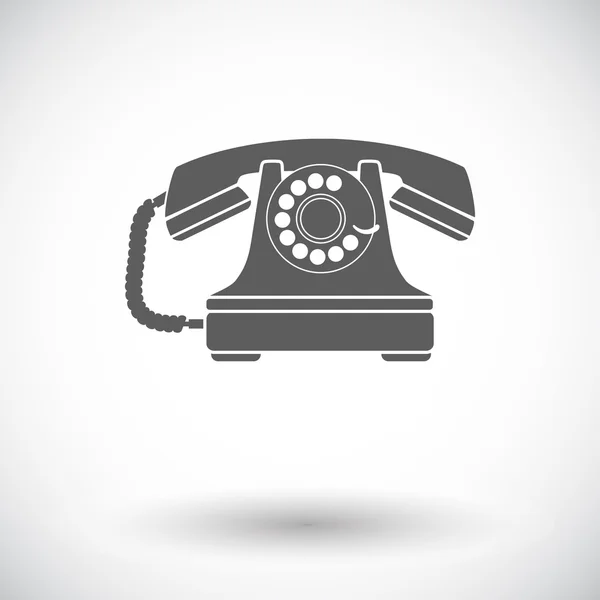 Icono de teléfono Vintage. — Vector de stock