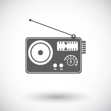 radyo tek simge.