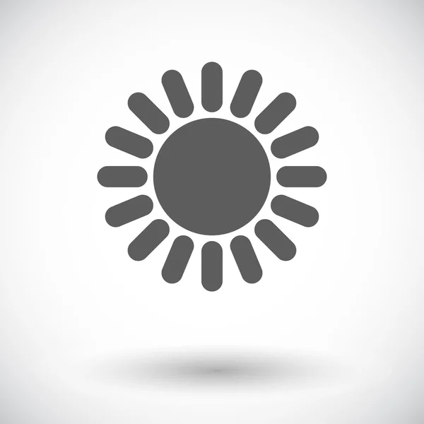 Sol Icono plano — Vector de stock