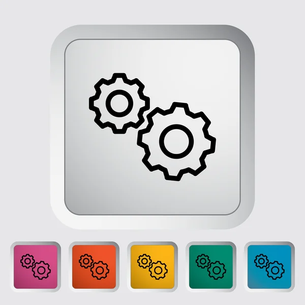 Gear icon. — Stock Vector