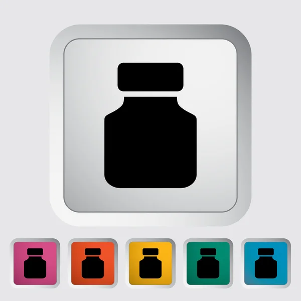 Jar flat icon. — Stock Vector
