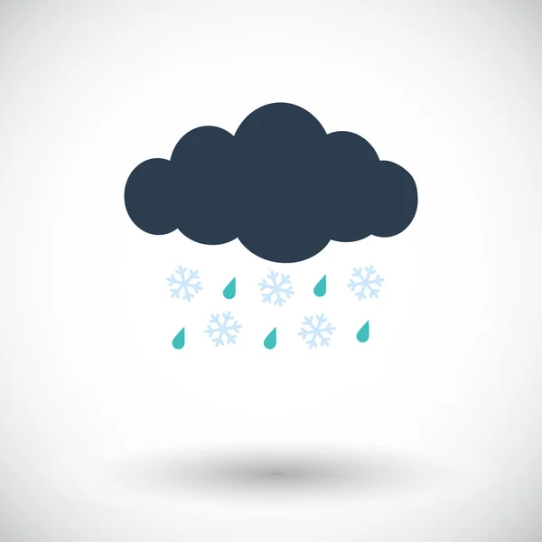 Icono Sleet — Vector de stock