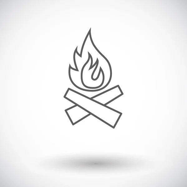 Bonfire icon — Stock Vector