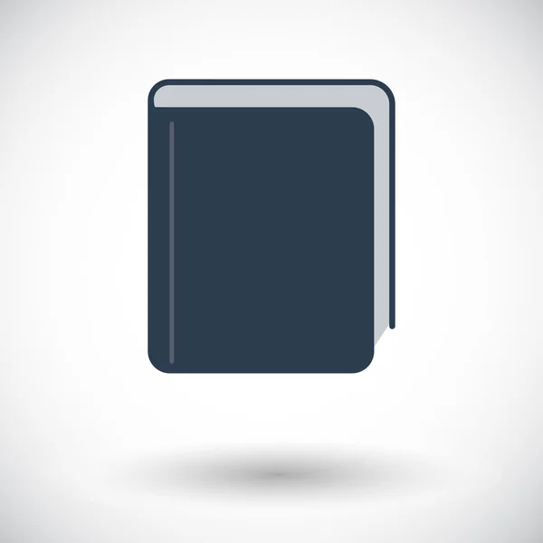 Libro. Icono único . — Vector de stock