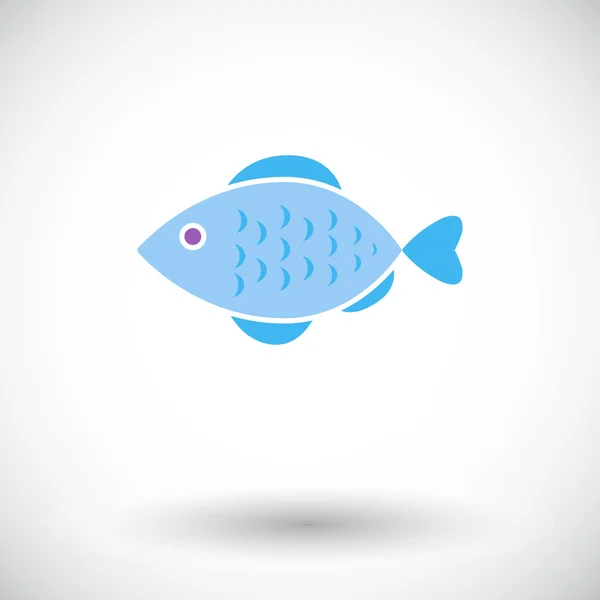 Icono de pescado — Vector de stock