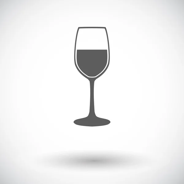 Icono plano vino — Vector de stock