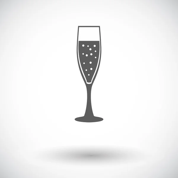 Icono plano vino — Vector de stock