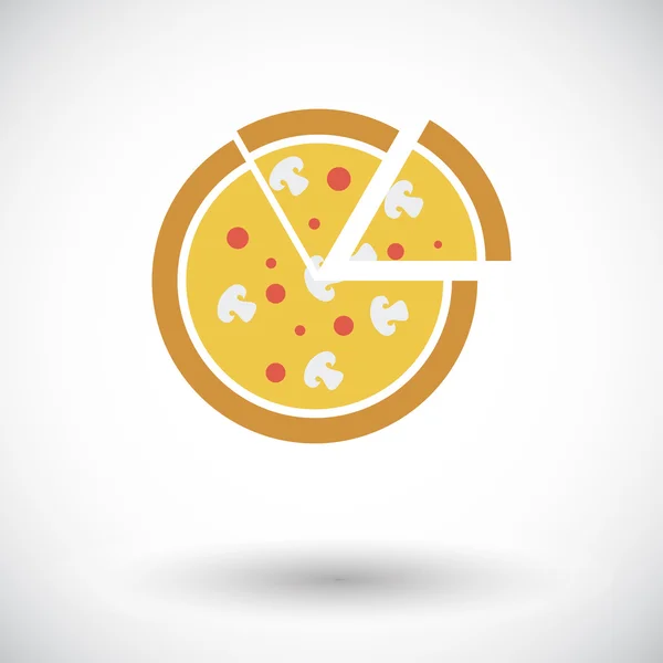 Icono de pizza — Vector de stock