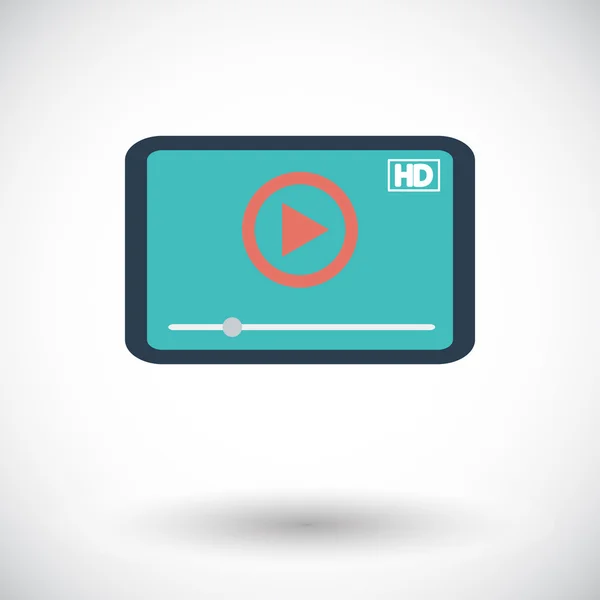 Video player icon. — Stock Vector