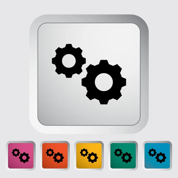 Gear icon. — Stock Vector