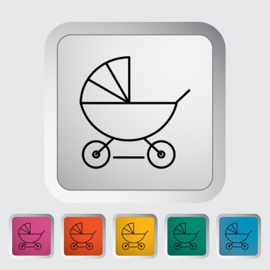 çocuk arabası simgesi