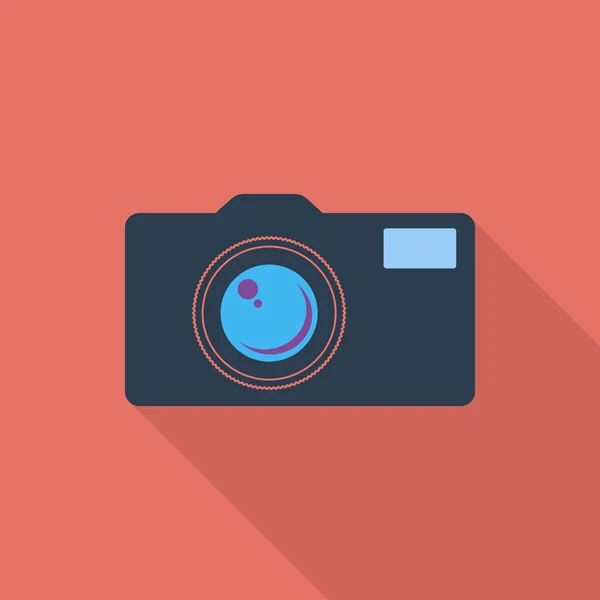 Icono cámara vintage . — Vector de stock