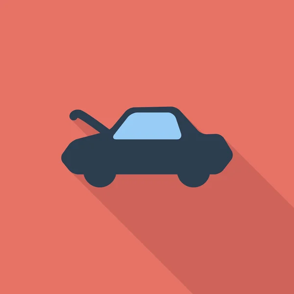 Icône plate de voiture . — Image vectorielle