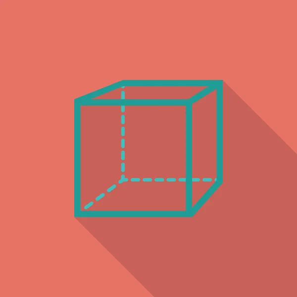 Geometric cube. — Stock Vector