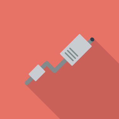  egzoz borusu tek simge.