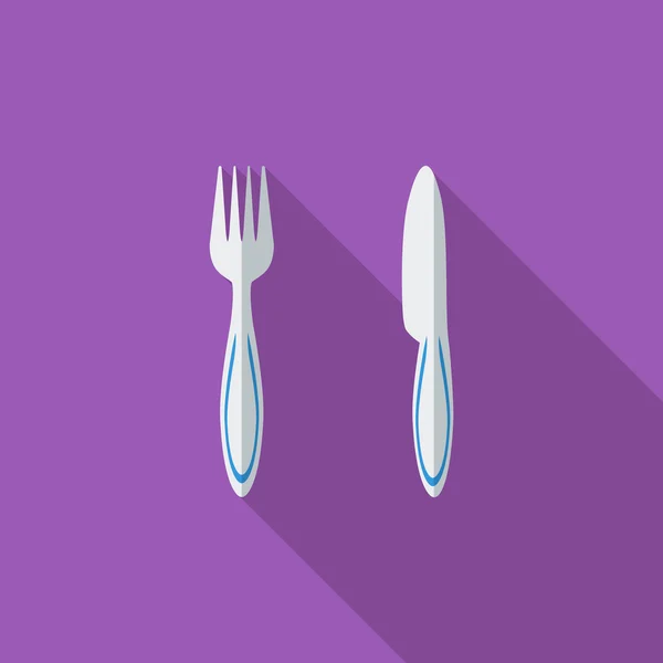Knife and fork — Stock Vector