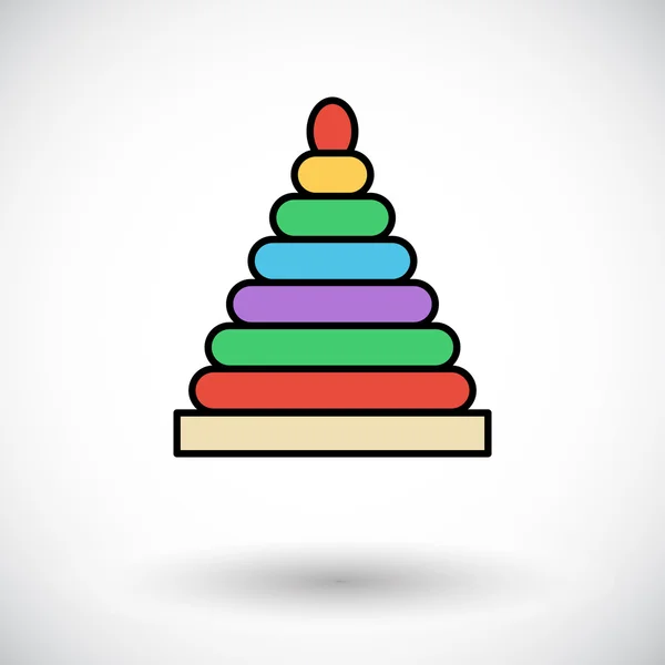 Pyramide jouet — Image vectorielle