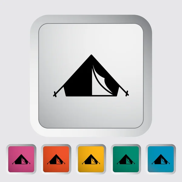 Tent icon — Stock Vector