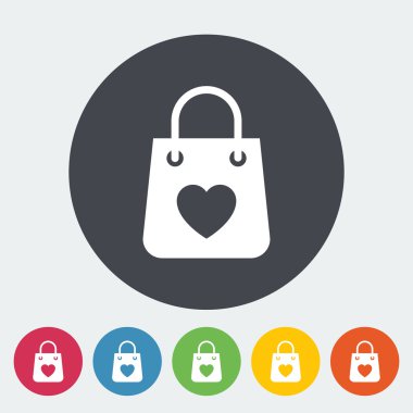 çanta mağazası tek simge.