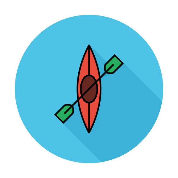 Icono de canoa — Vector de stock