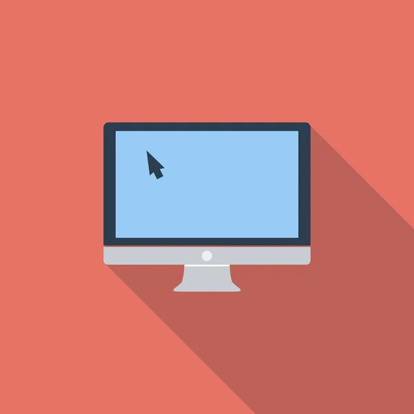 Icono del monitor . — Archivo Imágenes Vectoriales