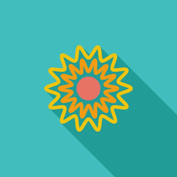 Icono del sol — Vector de stock