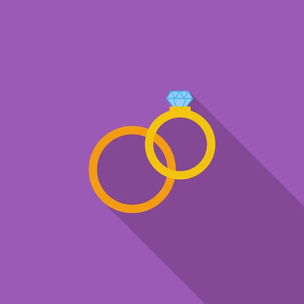 Anneaux de mariage — Image vectorielle